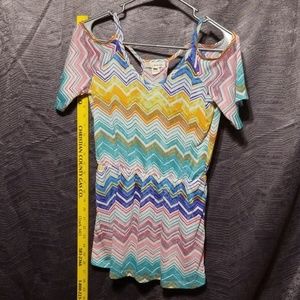 Derek heart striped top - cute back, summer shirt